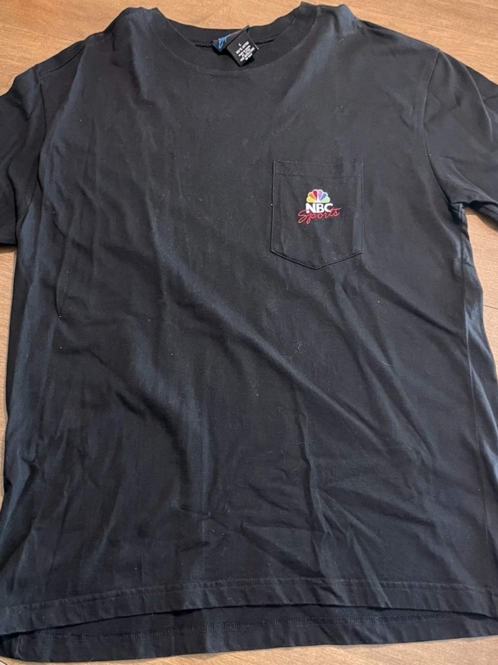 Black NBC Sports Pocket Short Sleeve Tee